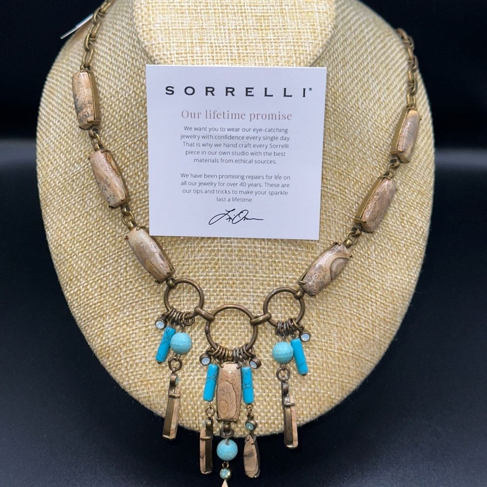 Sorrelli Bronze and Turquoise Necklace.